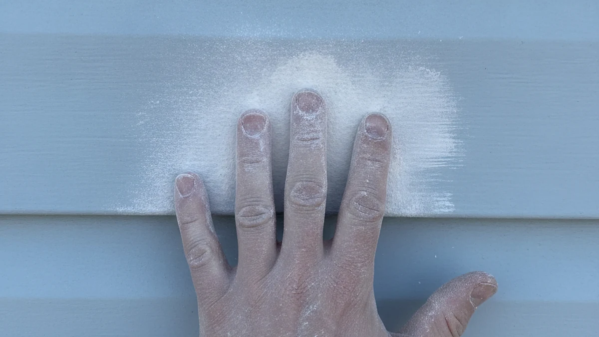 UV chalk damage exterior siding Rock Springs Wyoming Sweetwater County before repaint high altitude